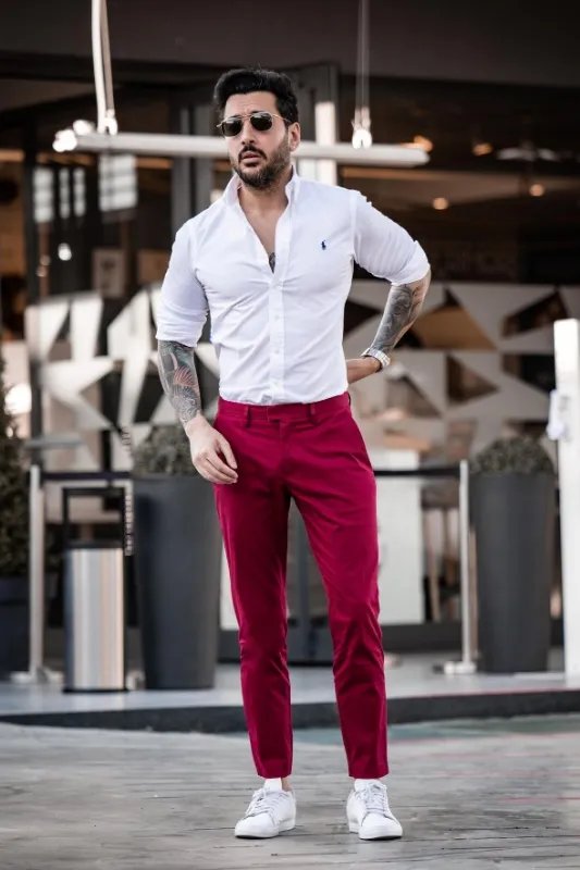 White shirts matching pants | White shirt combination pant - TiptopGents