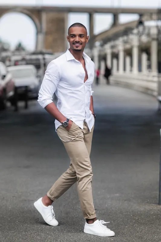 What color shirt goes well with beige pants  Quora