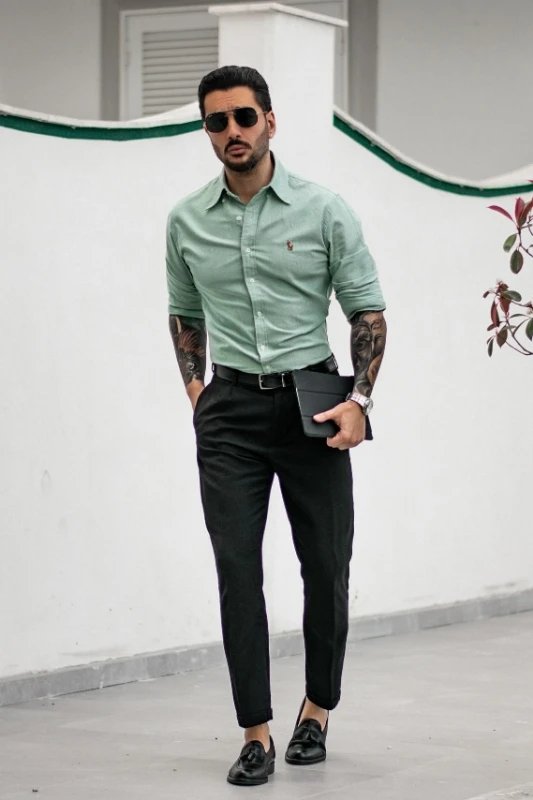 Details 91+ dark green trouser combination super hot - in.cdgdbentre