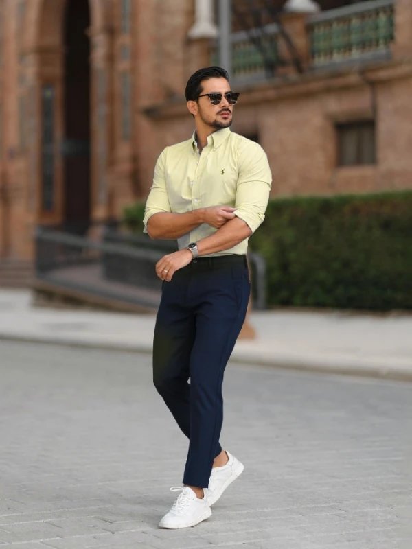 Yellow Shirt Matching Pant Ideas | Yellow Shirts Combination Pants ...