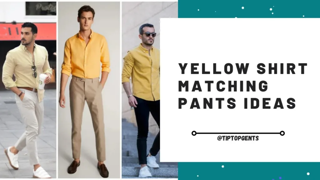 Yellow shirt matching pant
