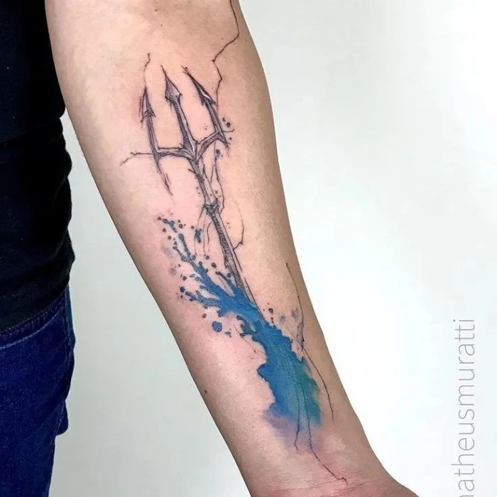 Shiva Trishul Tatoo designs on Hand