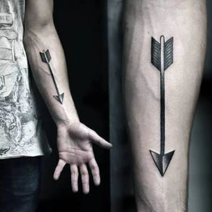 Arrow Forearms Tattoo Designs