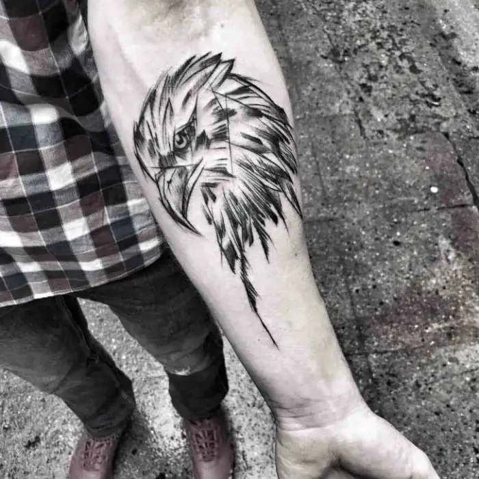 Eagle Forearms Tattoo Designs