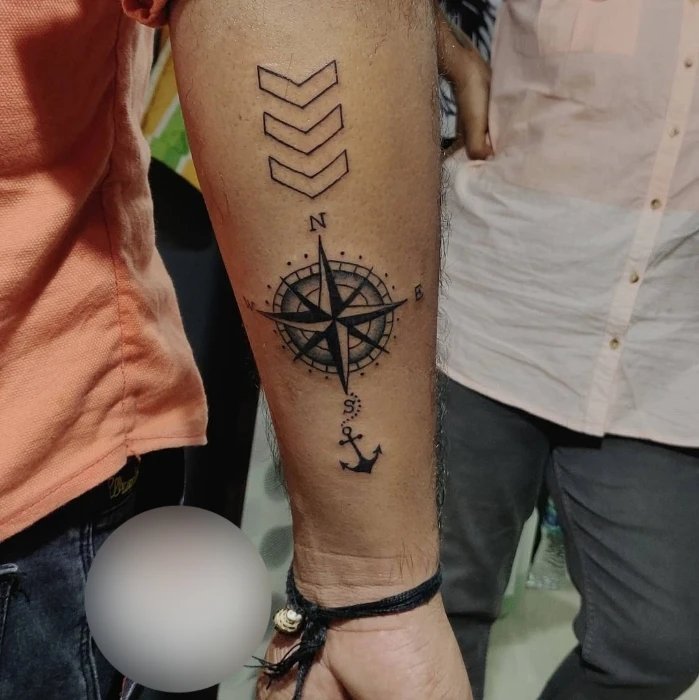 Nautical Star Compass Tattoo