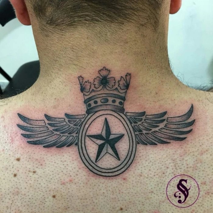 Nautical Star Tattoo on back