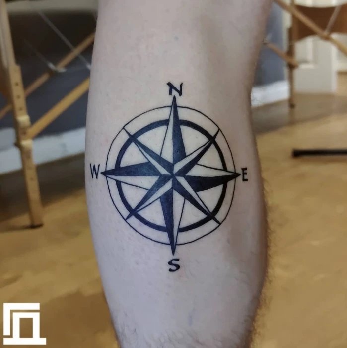 Nautical Star Compass Tattoo