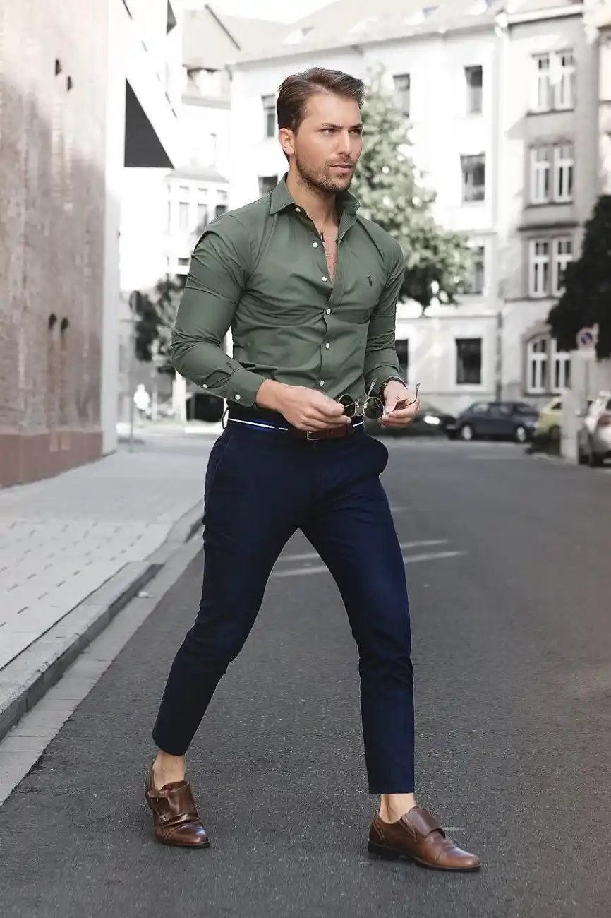Navy Blue Pants With Olive Green Shirts