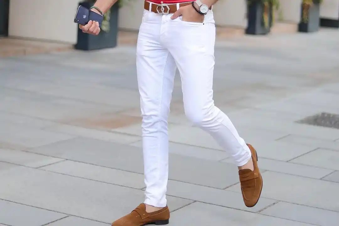 White chinos men