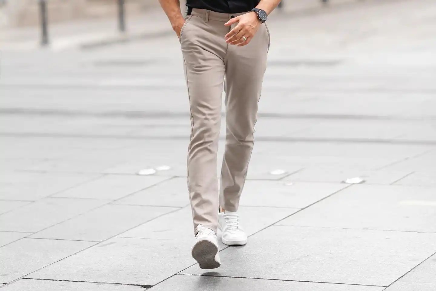 Beige color Chinos men