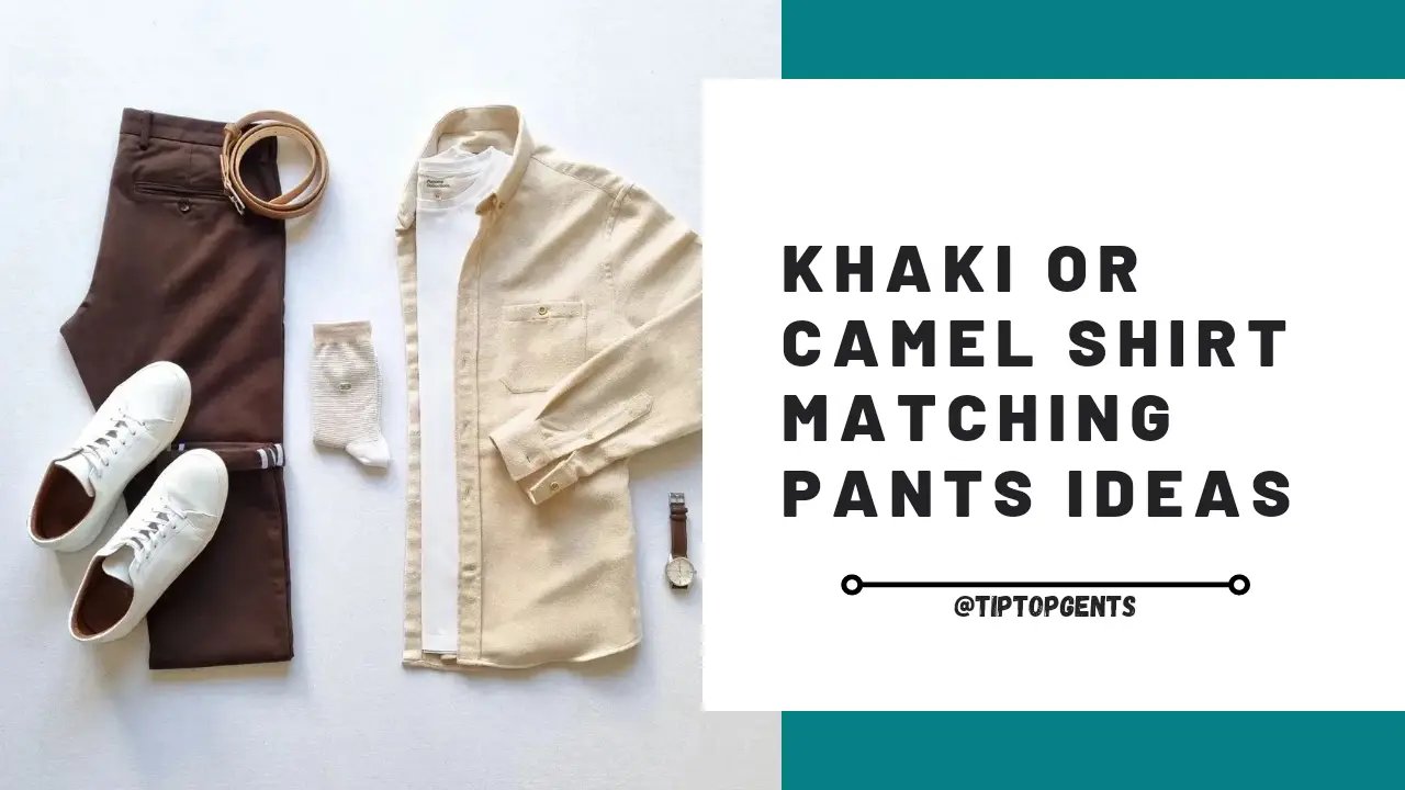Khaki or Camel color shirt matching pants 