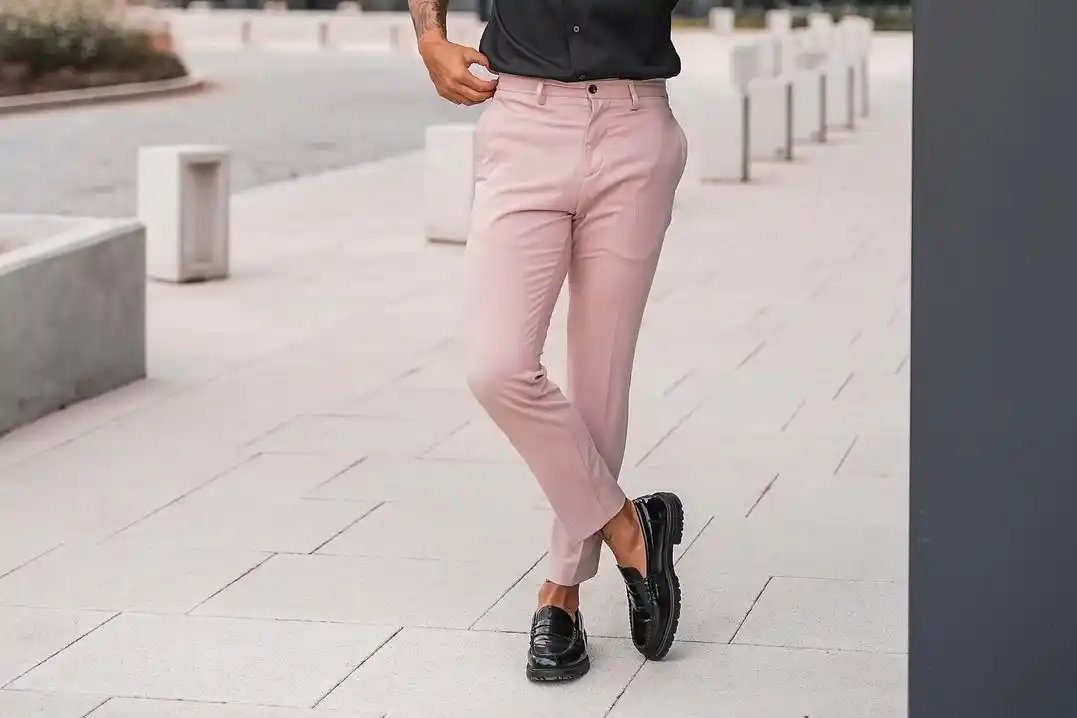 Light Pink Trousers men