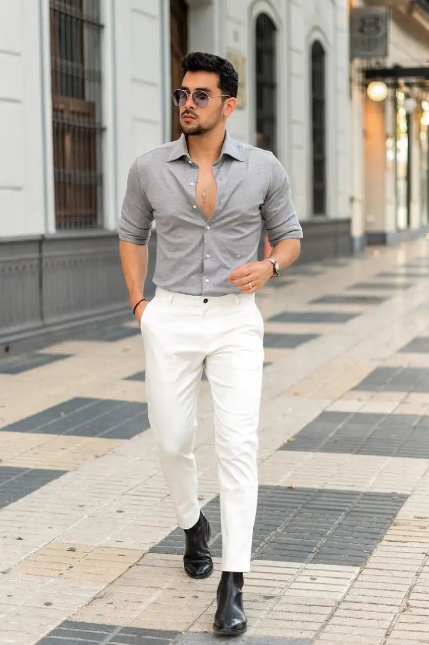 10 Grey Pant Matching Shirt Combination Ideas for Men 2023