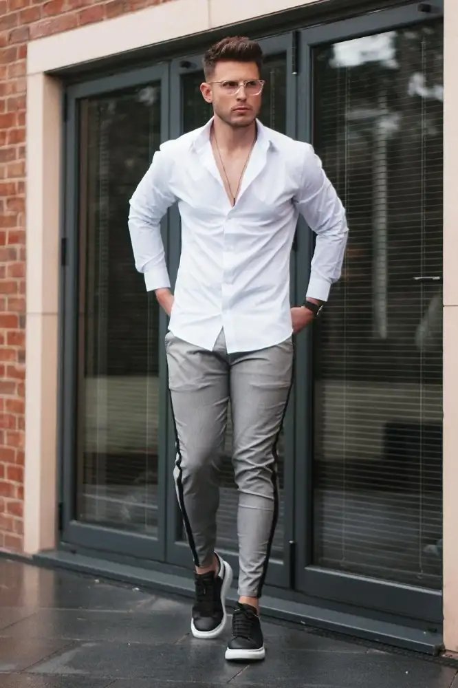 Grey Jeans Outfit Mens | Grey Jeans Combination Ideas - TiptopGents