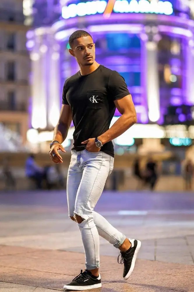 Grey Jeans Outfit Mens | Grey Jeans Combination Ideas - TiptopGents