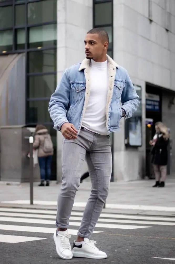 Grey Jeans Outfit Mens | Grey Jeans Combination Ideas - TiptopGents