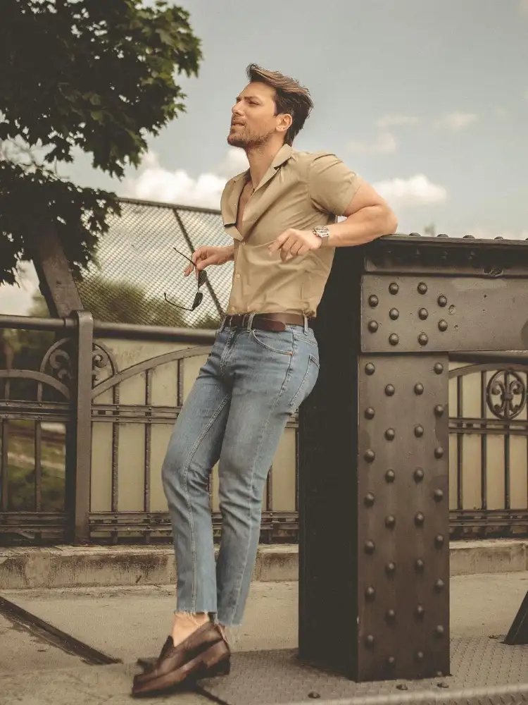 10 Awesome Khaki or Camel Color Shirt Matching Pants Ideas. - TiptopGents