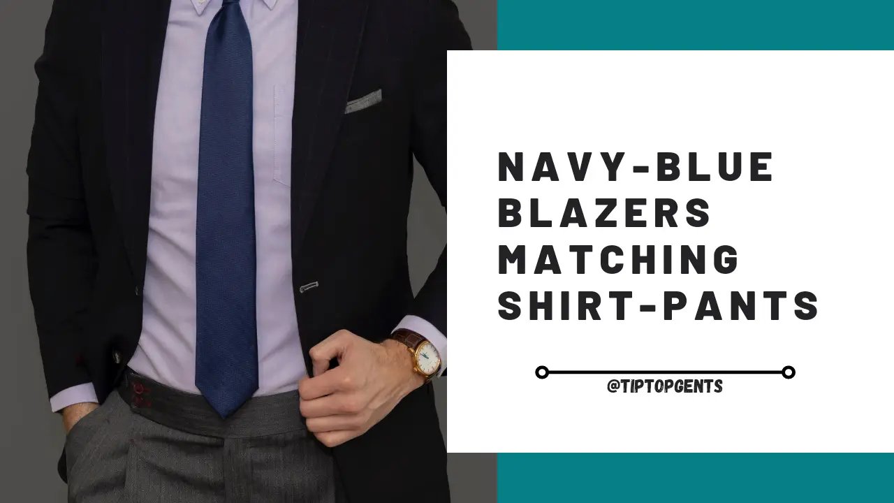 Navy Blue Blazer Matching Shirt and Pant  Navy-Blue Blazers Combination  Men - TiptopGents