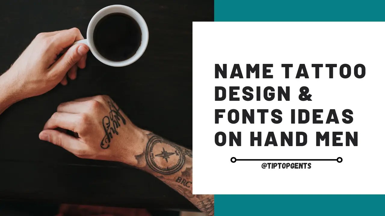 Name Tattoo Design on Hand Men