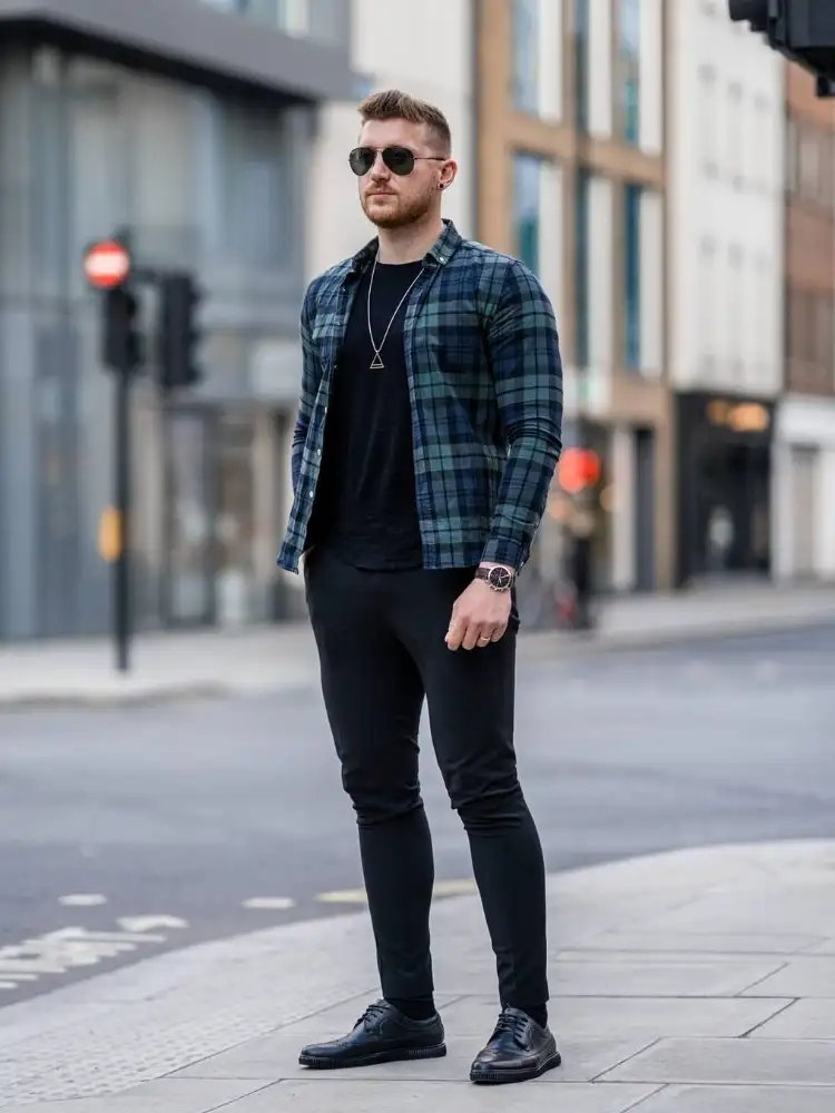 Check Shirt with T-shirt Combinations