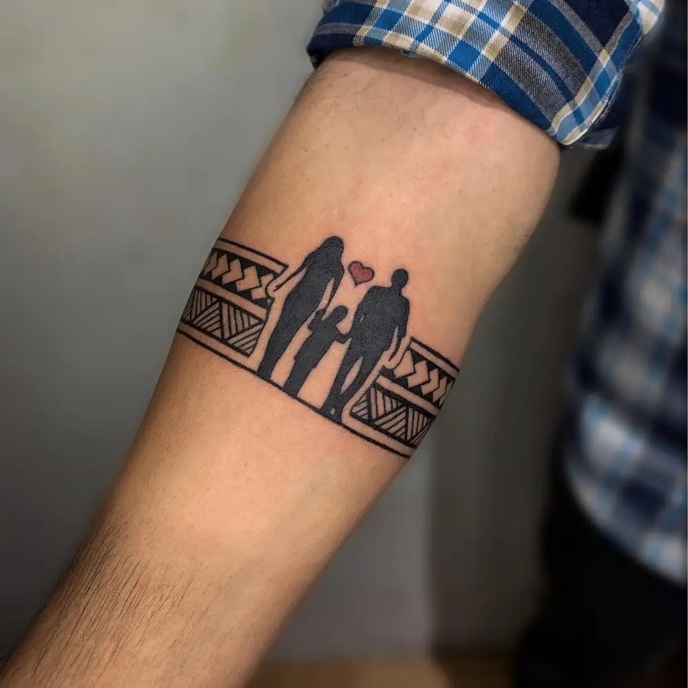 Mom dad Armband Tattoo Design men