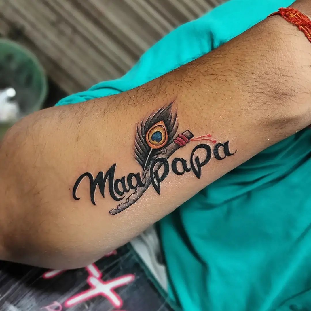 Indori Tattoo  Art Studio on Instagram Mom dad ka tattoo with om  momlife momtattoo mom maatattoo maa aai paa papa father dad  fathertattoo dadtattoo paatattoo