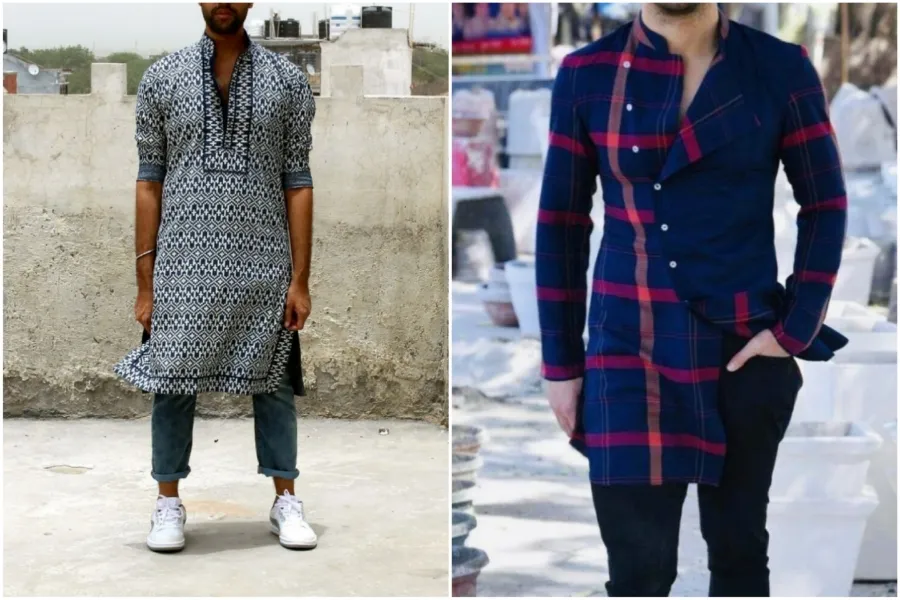 Kurta pajama with jeans