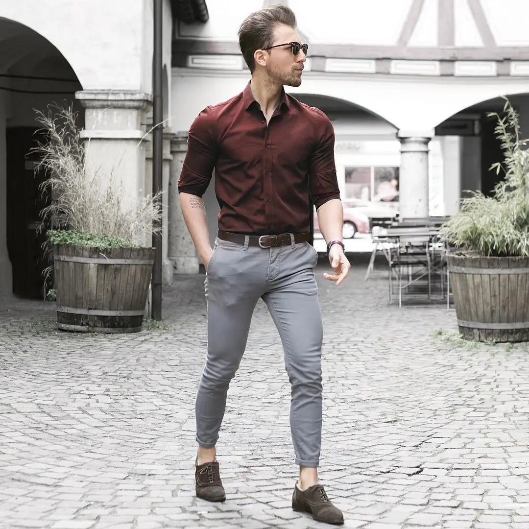 Brown Shirt Matching Pants | Brown Shirts Combination Pant Ideas ...