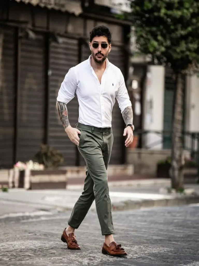 Green Pants Matching Shirt Ideas | Green Pant Combination Shirts ...