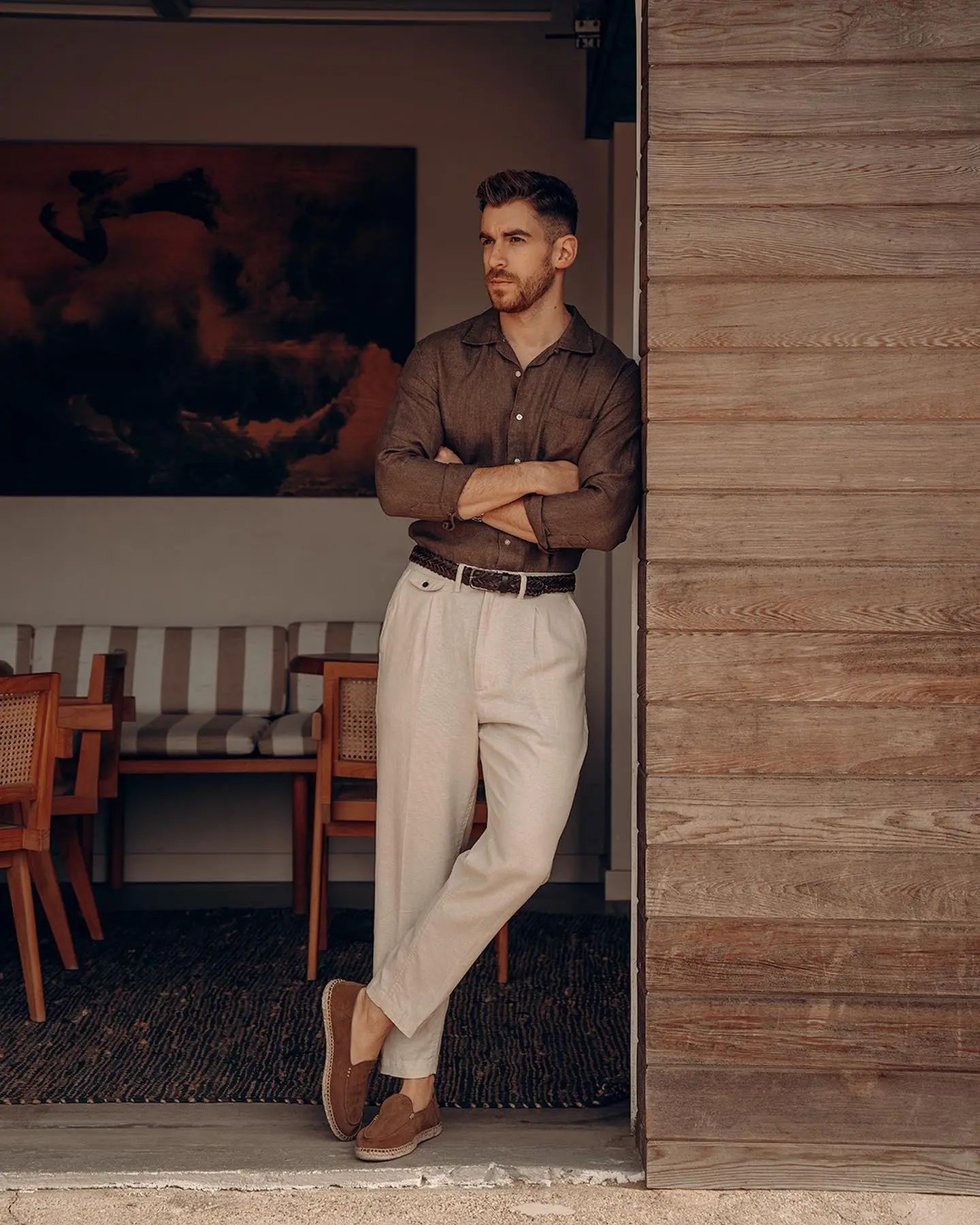 Brown Trousers and Pastel Blue Shirt Outfit  Best Fashion Blog For Men   TheUnstitchdcom