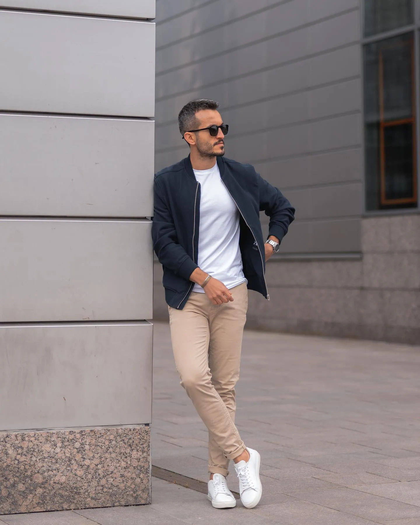 White Sneakers Outfit Men.