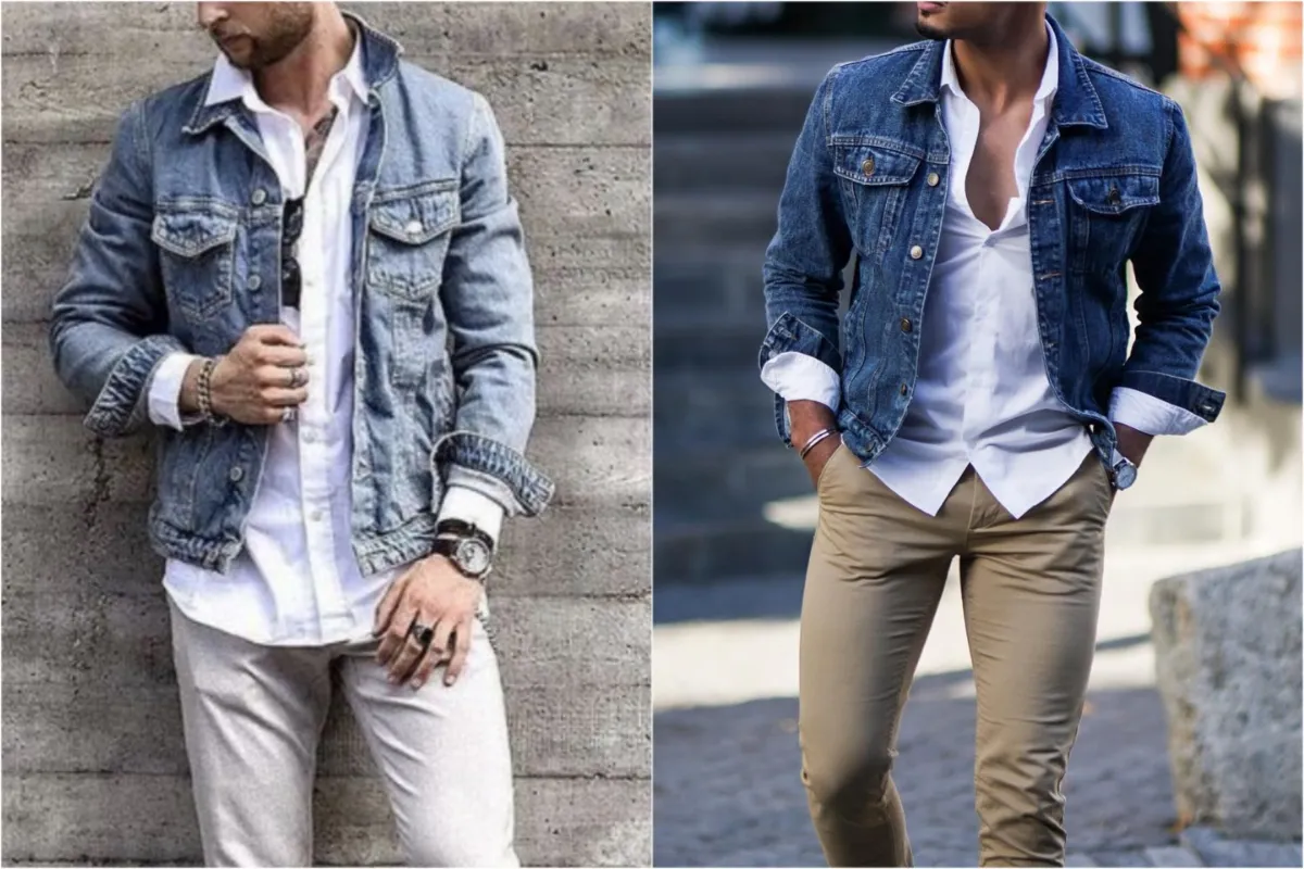 Blue Denim jacket With Shirts