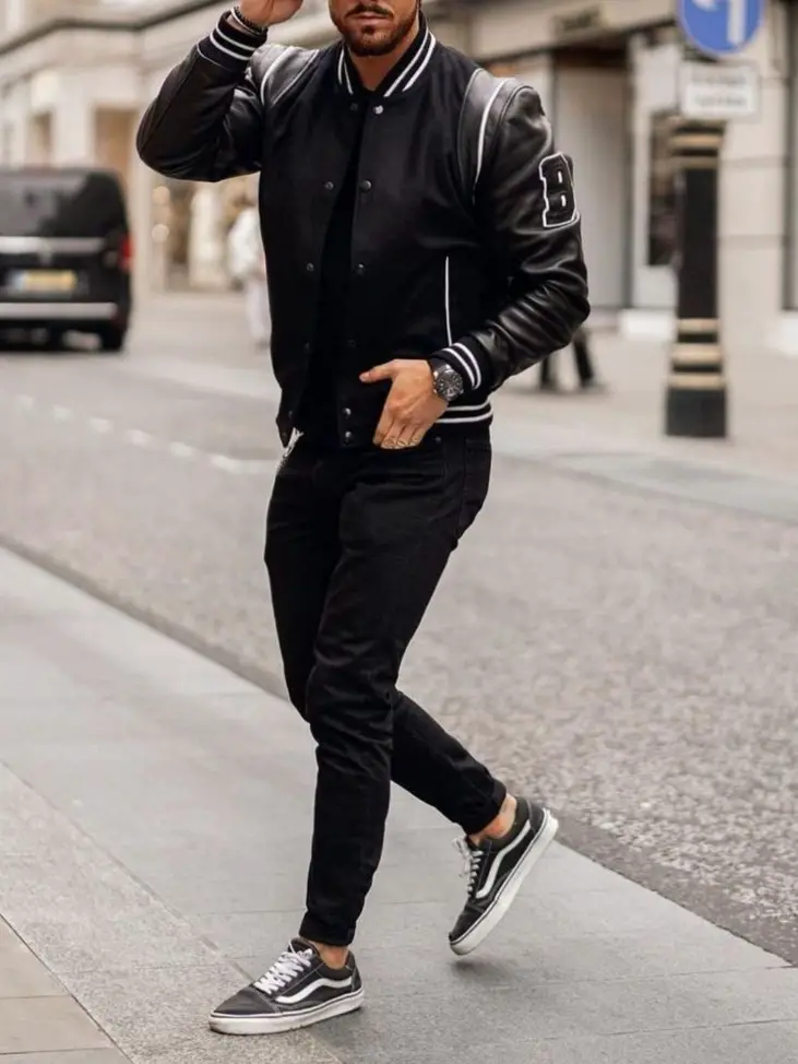 What to Wear With Varsity Jacket? | Varsity jacket Outfit Men - TiptopGents