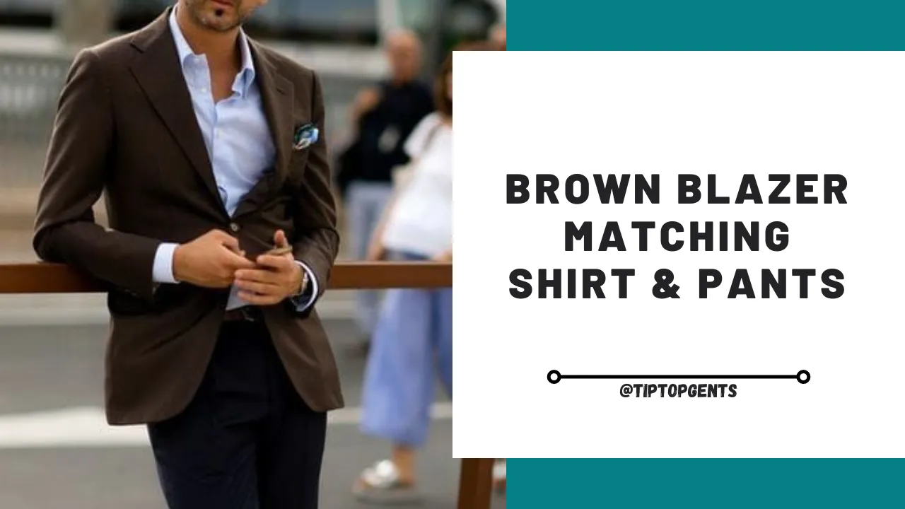 Brown blazer combination