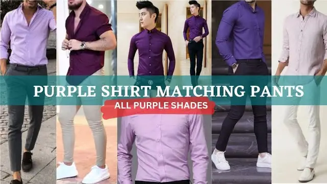 Purple Shirt Matching Pant || Purple Shirt Combination Pants - TiptopGents