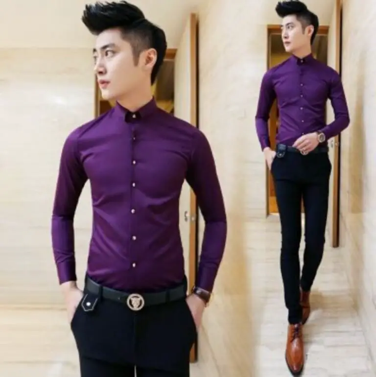 Purple Shirt Matching Pant || Purple Shirt Combination Pants - TiptopGents