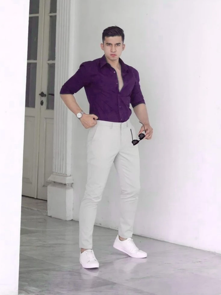 Purple Shirt Matching Pant Purple Shirt Combination Pants TiptopGents