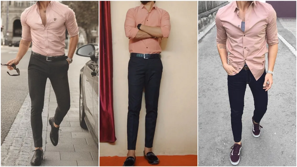 What Color Pants go With Peach shirt? | Peach Shirt Matching Pant ...