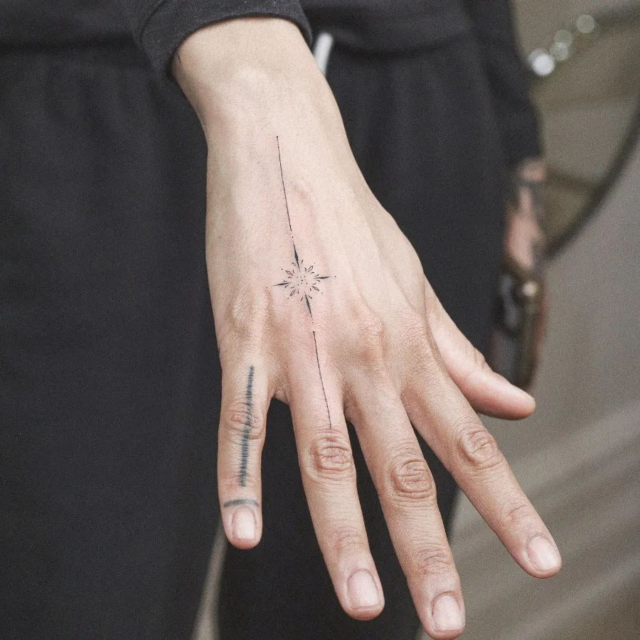 Back of the hand tattoo ideas for men