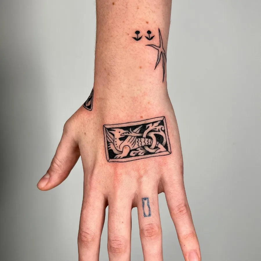 Back of the hand tattoo ideas for men