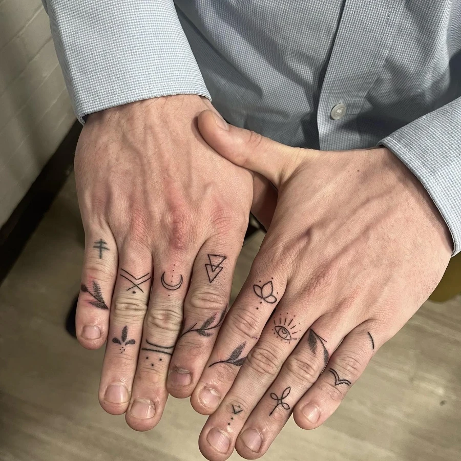 Finger tattoo ideas for men