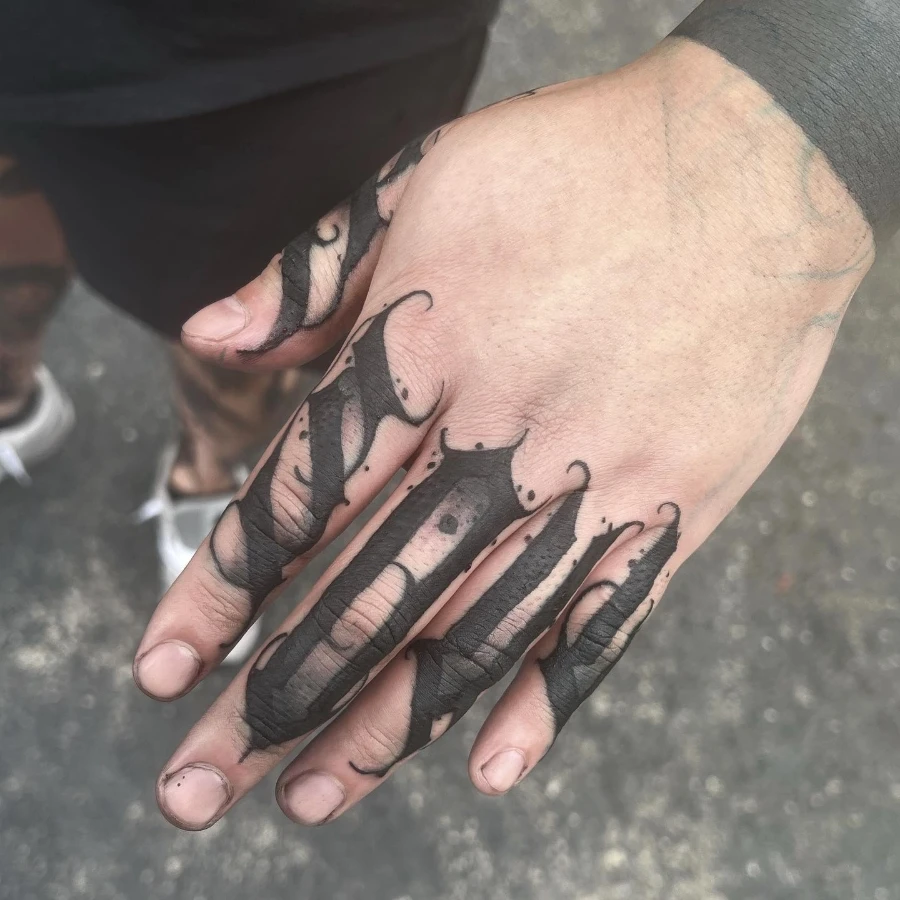 Finger Tattoo Designs for Men