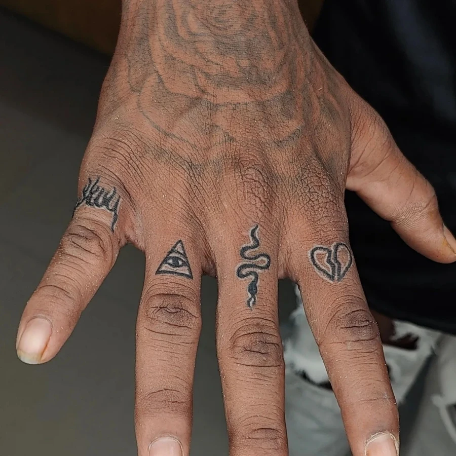 Finger tattoo ideas for men