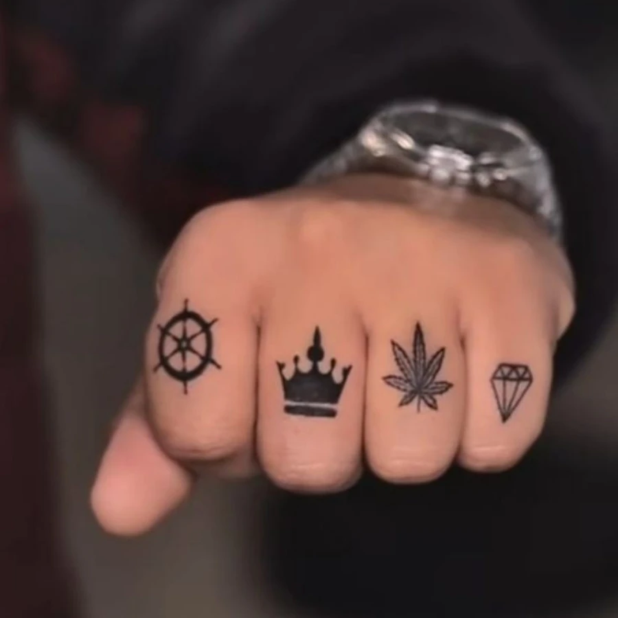 Finger Tattoo Designs for Men