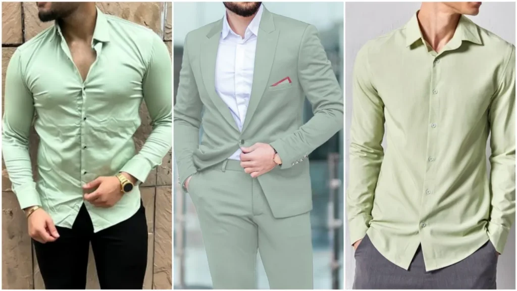 Pastel color outfit men