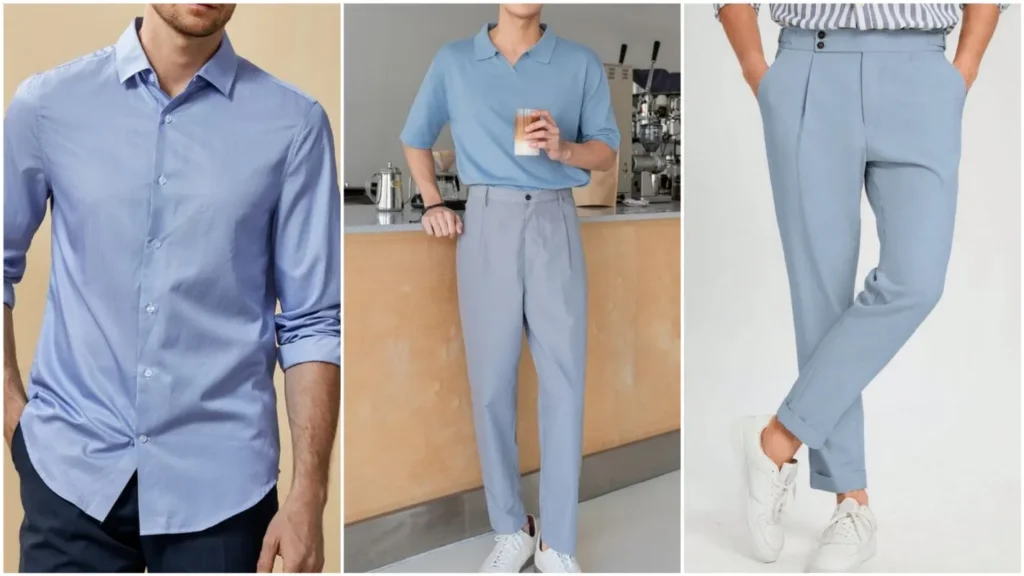 Aqua pastel colour outfits Combination