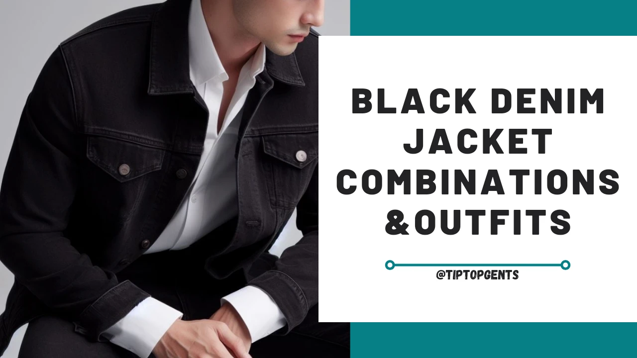 Black Denim Jacket Combination and Outfit ideas men
