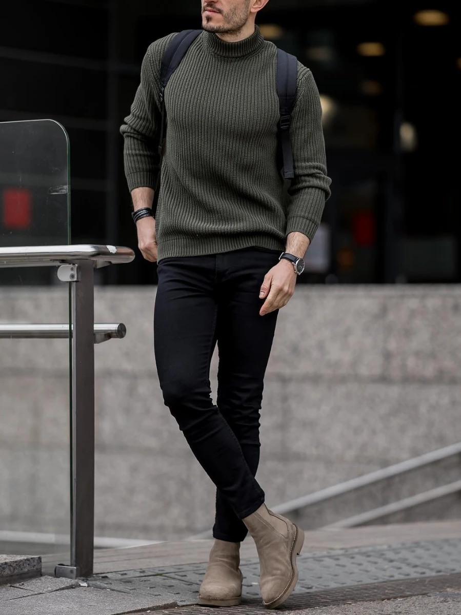 Trendy Turtleneck Outfits for Men: Elevate Your Style - TiptopGents