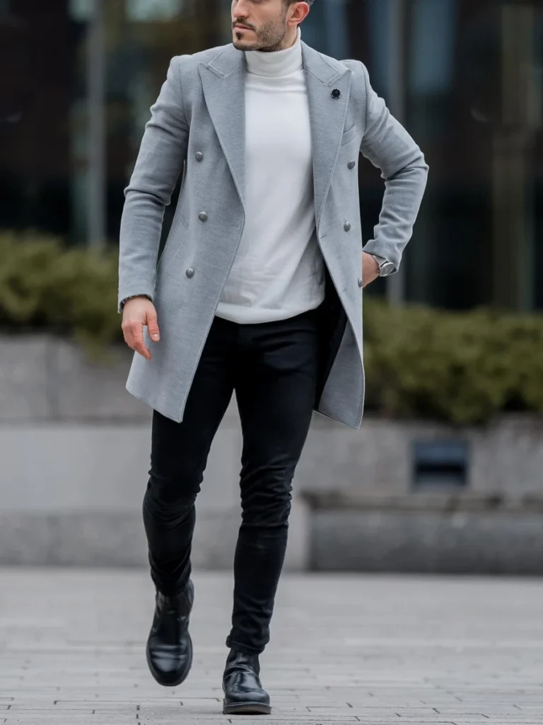 Turtleneck with Overcoat