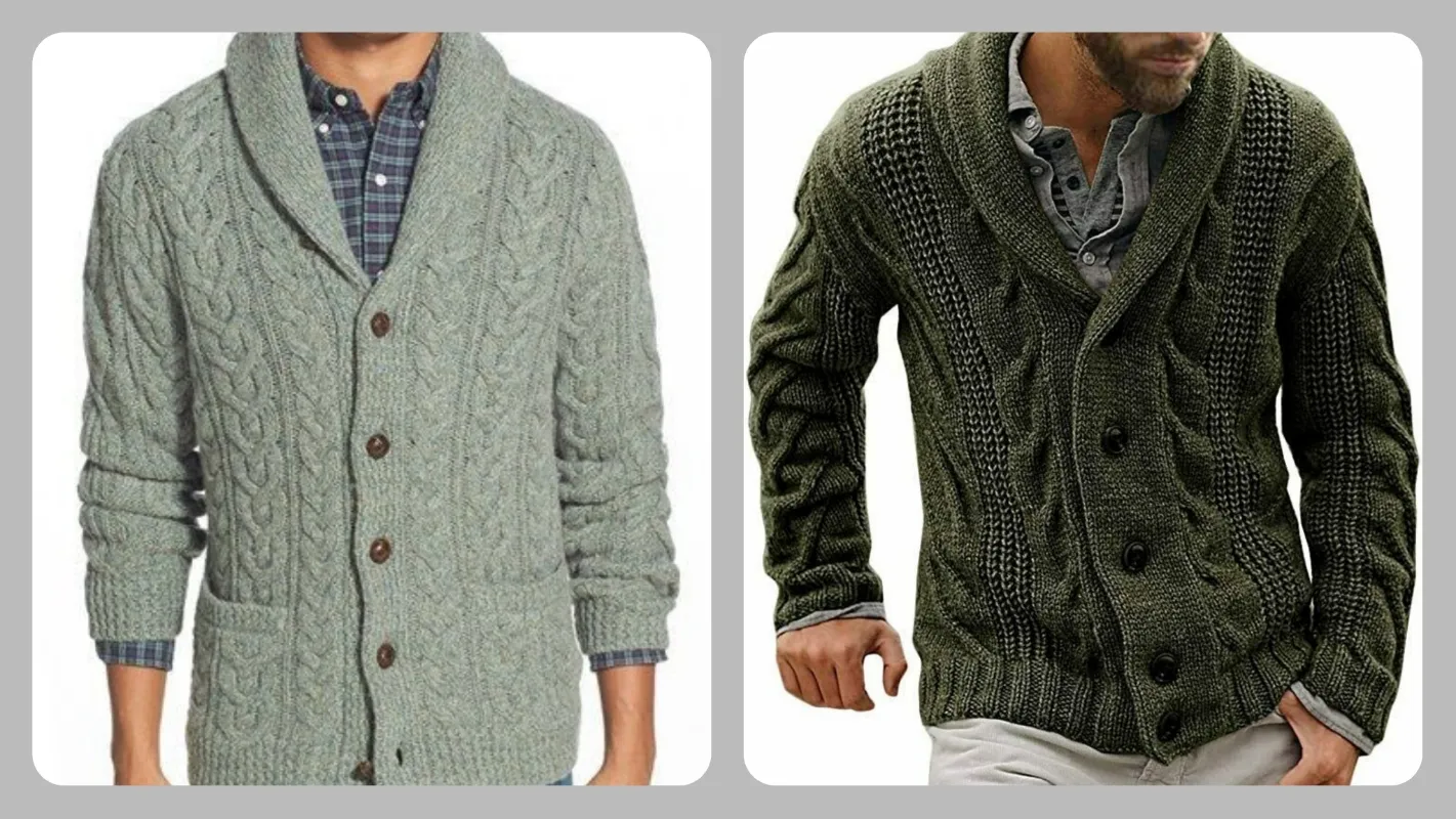 Cable knit cardigan 